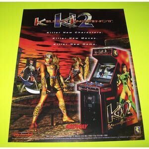 Killer Instinct 2 Arcade FLYER Original NOS 1995 Video Game Art Print